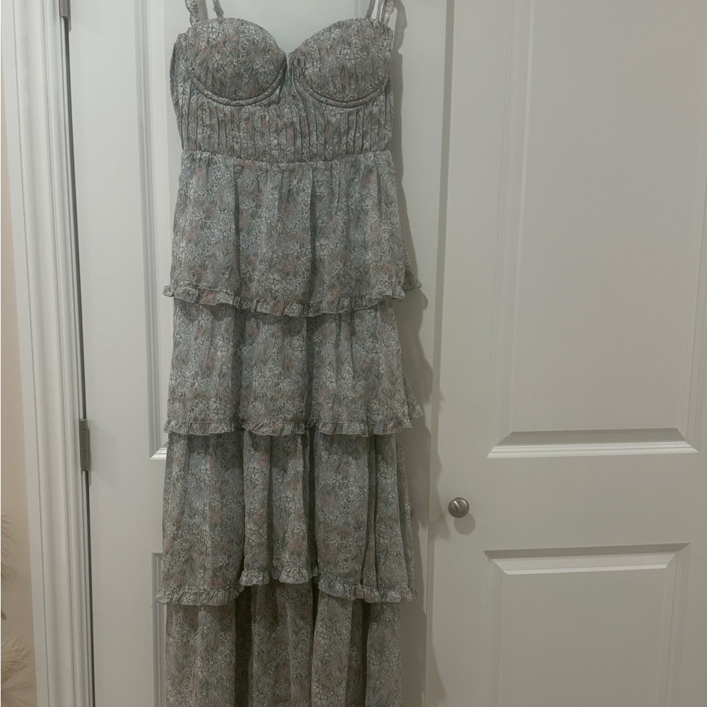 ASTR Blue Floral Dress